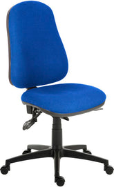 Ergo Comfort High Back Fabric Ergonomic Operator Office Chair without Arms Blue - 9500BLU